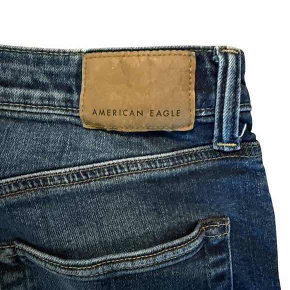 American Eagle Airflex Jeans Men’s 30x30 Slim Straight Dark Wash Stretch Casual - Picture 5 of 9
